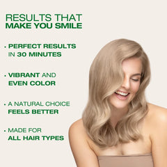 Fórmula sin amoníaco para una experiencia de coloración suave.