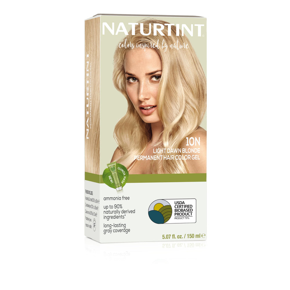 Naturtint 10N Luz del Amanecer Rubio, cobertura natural y duradera.