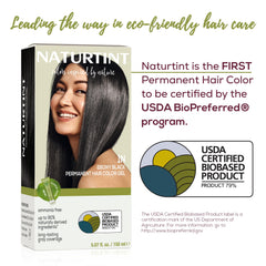 Naturtint 1N Ebony Black ingredientes vegetales para cabello saludable