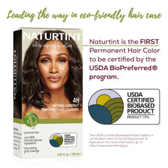 Naturtint 4N Chestnut: cubre canas hasta 100% de forma segura.