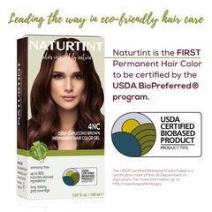 Naturtint 4nc cappuccino envase certificado USDA BioPreferred e ISO 16128