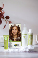 Naturtint 5GC, muestra de antes y después con acabado natural