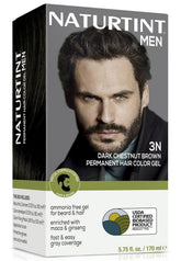 Naturtint 3N castano oscuro para cabello, barba y bigote con cobertura duradera