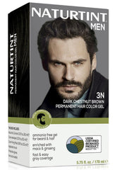 Naturtint 3N castano oscuro para cabello, barba y bigote con cobertura duradera