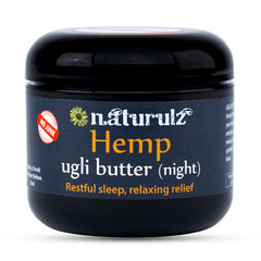 Naturulz Ugli Butter Crème Nuit Pot, texture riche et hydratante.
