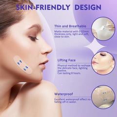 NBF cinta levantamiento rostro invisible, se mantiene todo el día bajo maquillaje.