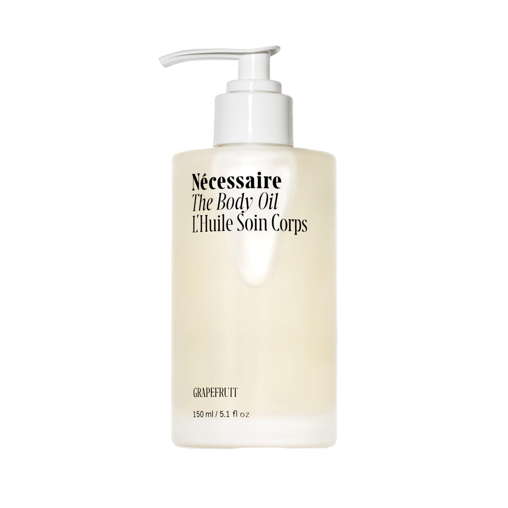 Nécessaire huile-corps multi-nutriments en flacon, texture nourrissante pour peau radieuse