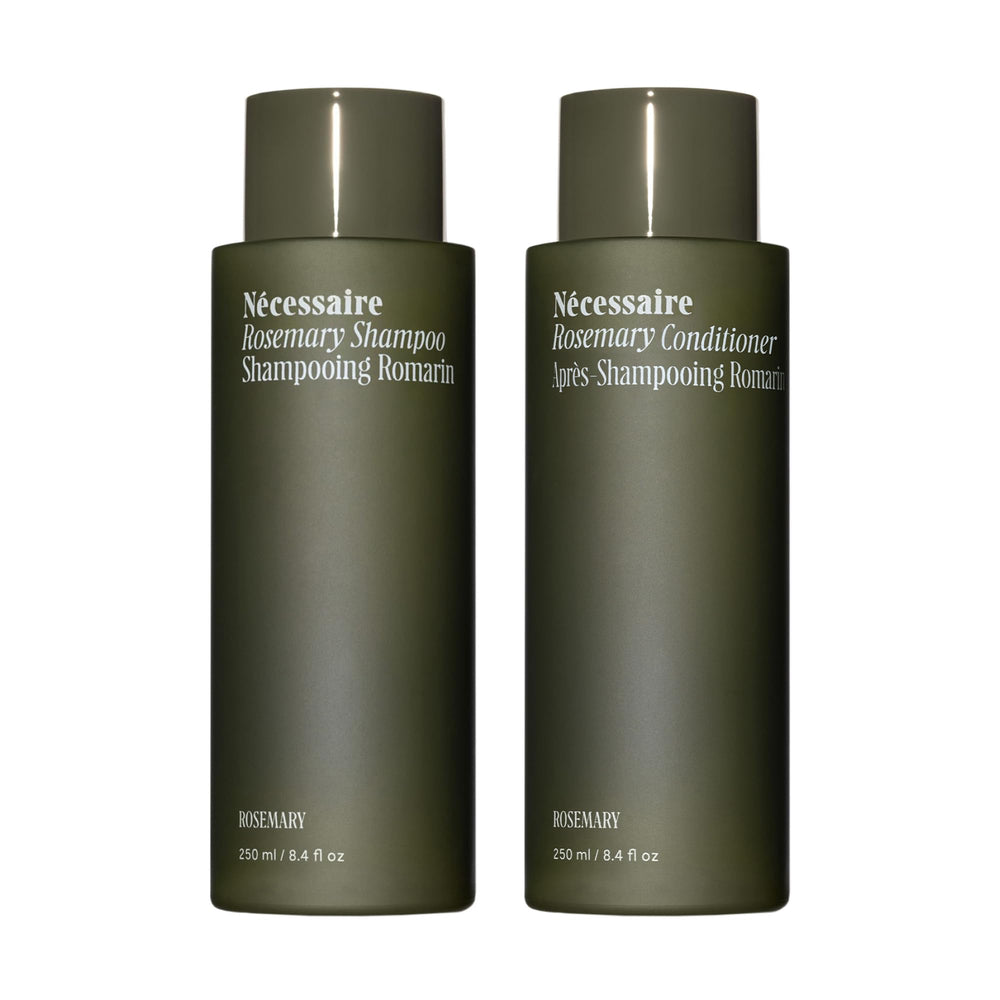 Nécessaire champú romero: botella visible para fortalecer el cabello