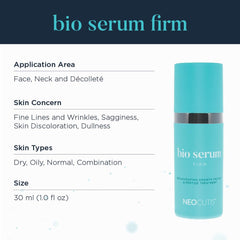 NEOCUTIS Bio Serum Firm: envase compacto ideal para viajes.