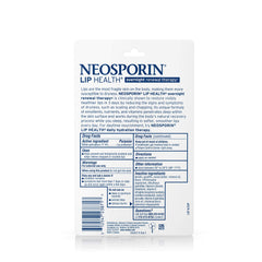 Aplicación de Neosporin Lip Health Renovación Nocturna, hidrata labios al instante.