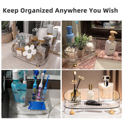 Neotidy organizador de perfumes: combinación de color verde oscuro y detalles dorados.