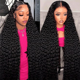 Nervoss wig lace-front onda profunda 30 pulgadas, apariencia natural y duradera.