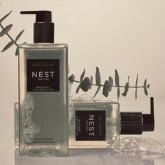 Nest New York savon liquide arôme menthe et eucalyptus — expérience de spa à domicile et parfum durable.