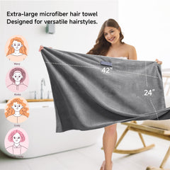 Netcken: toalla antifrizz de microfibra para cabello suave