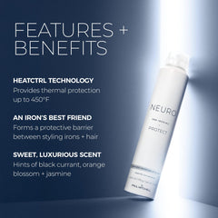 Neuro Protect HeatCTRL Iron Hairspray, aplicación en mano para fijar estilo