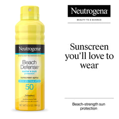 Neutrogena Beach Defense Spray cuerpo: protección para piel expuesta al sol.