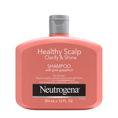 Neutrogena champú exfoliante, botella para cuero cabelludo graso, limpieza profunda