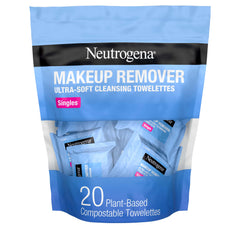 Neutrogena, empaque de 20 toallitas, limpieza rápida para uso diario.
