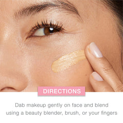 Close-up of the lightweight creamy texture.