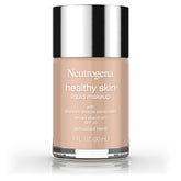 Neutrogena Healthy Skin foundation SPF 20 en tono cálido beige 90 para cobertura uniforme.