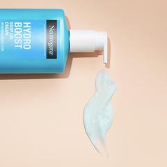 Neutrogena Hydro Boost Gel Cream dispenser demonstrates easy daily moisture application