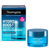 Neutrogena Hydro Boost Night, suero prensado nocturno, hidratación profunda para piel suave al despertar