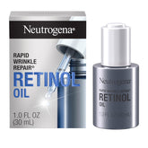 Neutrogena Rapid Wrinkle Repair Aceite facial retinol, botella visible para nutrición nocturna de la piel