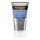 Neutrogena Sport Face SPF 70+ botella 2.5 oz ideal para viajes activos.