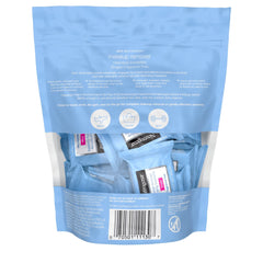 Neutrogena toallitas desmaquillantes sin fragancia, práctico paquete de 20 para viaje.