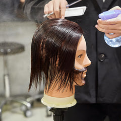 Neverland Beauty & Health Head con barba de 10 pulgadas, ideal para prácticas de barbería.