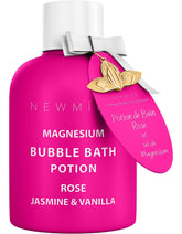 Nueva Miuz Baño Magnesio con burbujas rosa jazmín vainilla para piel suave