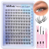 Newcally kit racimos pestañas naturales, acabado suave y real para uso diario.