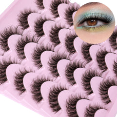 Pestañas Newcally Mink: volumen 3D que ilumina la mirada con intensidad suave.