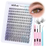 Nuevo kit Newcally de racimos de pestanas con curva C para look natural