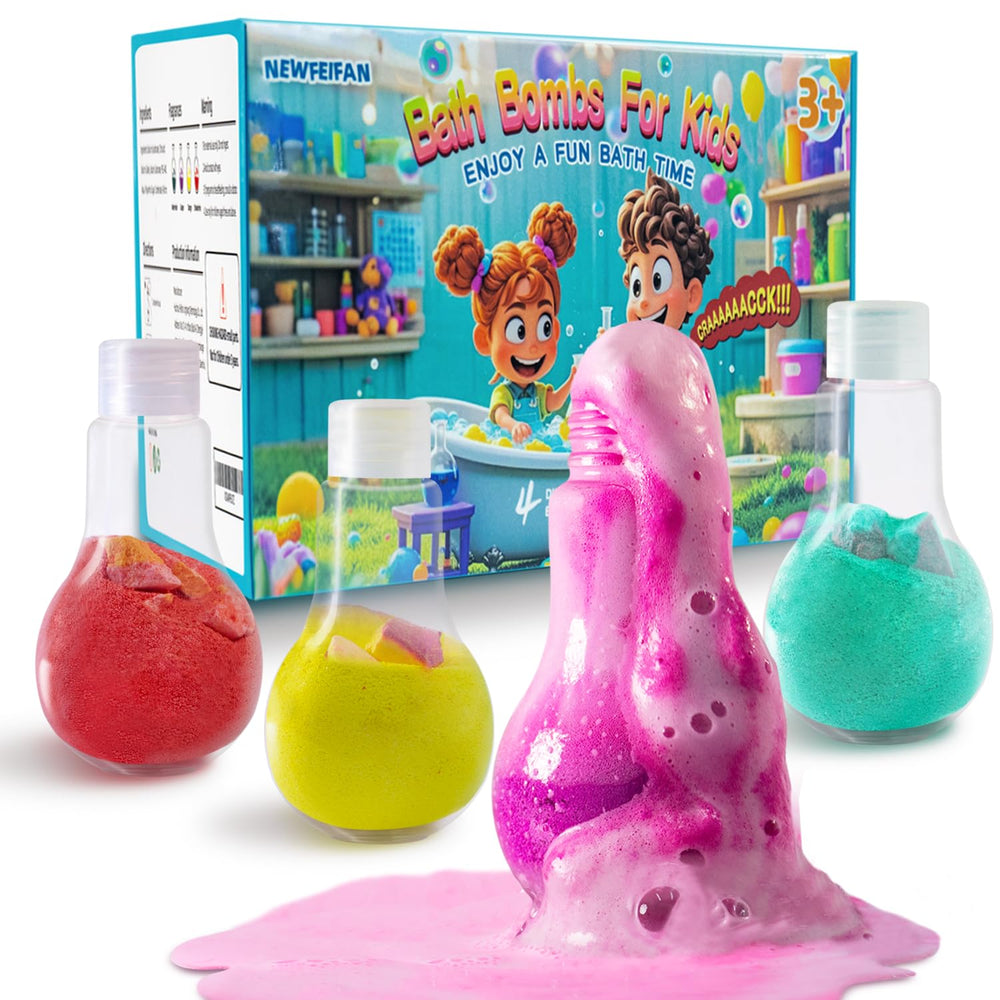NEWFEIFAN bombas de baño coloridas con espuma para diversión segura en el baño