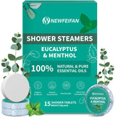 NEWFEIFAN bombas ducha aromaterapia 15 unidades, ideal regalo spa en casa.