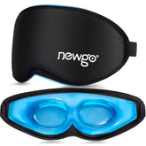 NEWGO mascarilla de ojos gel frío 3D con ajuste cómodo y alivio suave