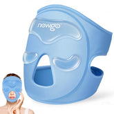 NEWGO mascarilla fría para cara con almohadilla frontal, ayuda a aliviar la tensión facial.