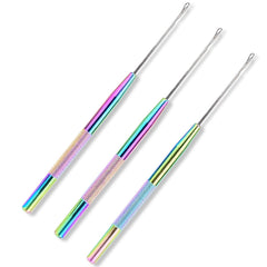 NEWISHTOOL aguja-bucle para extensiones, guía precisa para microperlas.