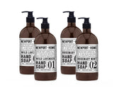 Jabón Newport Home lavanda salvaje en dispensador; aroma suave para uso diario