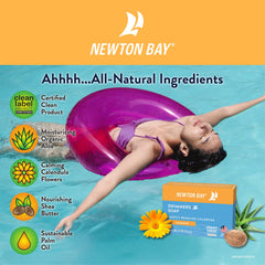 Newton Bay Jabon Nadadores con palma certificado, limpia sin químicos agresivos.