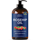 Nexon Botanics aceite rosa mosqueta en botella oscura hidrata suavemente la piel