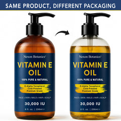 Face application area with Nexon Botanics Vitamin E Oil, lightweight on skin