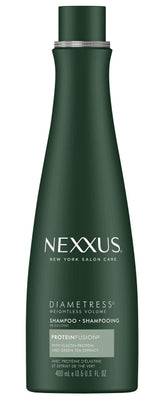 Nexxus Diamtress, botella vertida, para volumen y movimiento en el cabello.