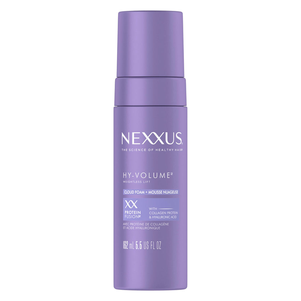 Nexxus Hy-Volume Cloud Foam: botella con espuma ligera para volumen duradero