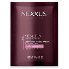 Mascarilla Nexxus Vitall de coco, textura cremosa para cabello suave y brillante