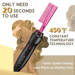 NICEMOVIC cepillo cerámico ideal para pelo natural con acabado liso.