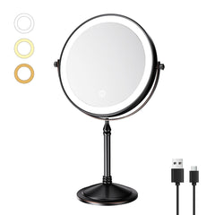 Espejo de maquillaje Nicesail con aumento 10x para detalles precisos.