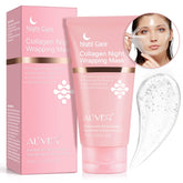 NIFEISHI mascarilla nocturna de colágeno envuelta para mayor firmeza al despertar.