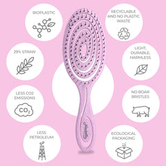 Ninabella cepillo desenredante para uso diario ideal para cabello rizado.